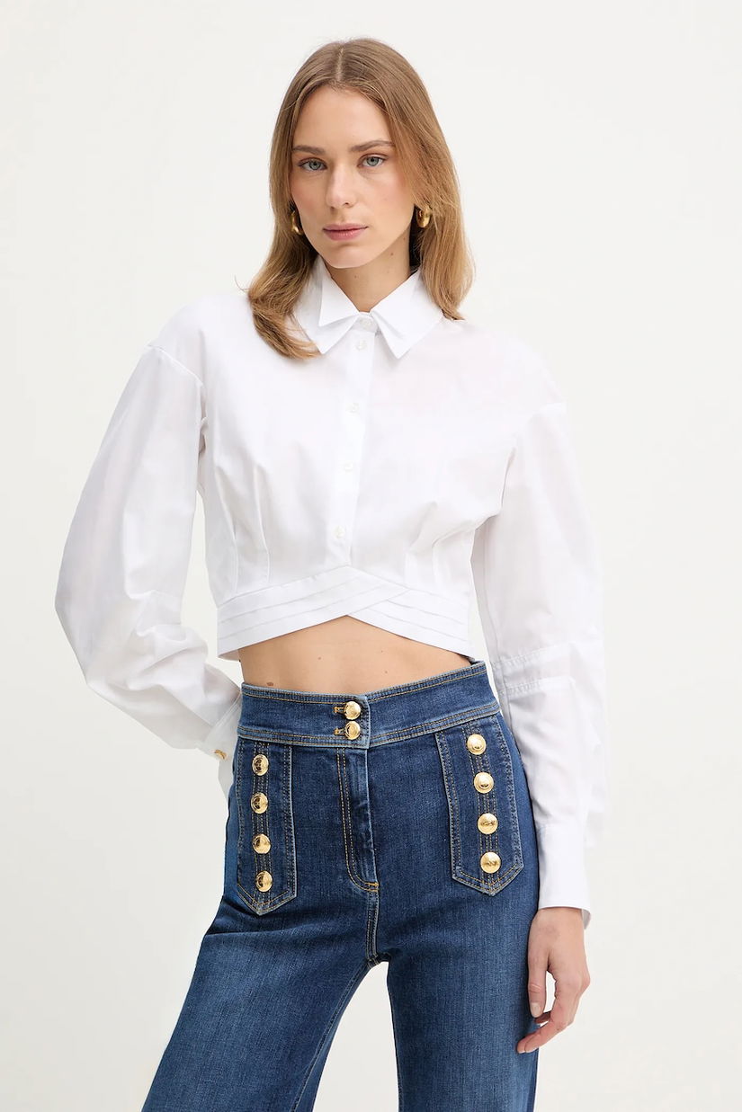 Elisabetta Franchi bluză din bumbac