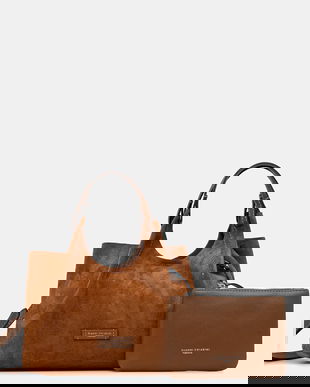 Gianni Chiarini geantă de mână din piele întoarsă DUA