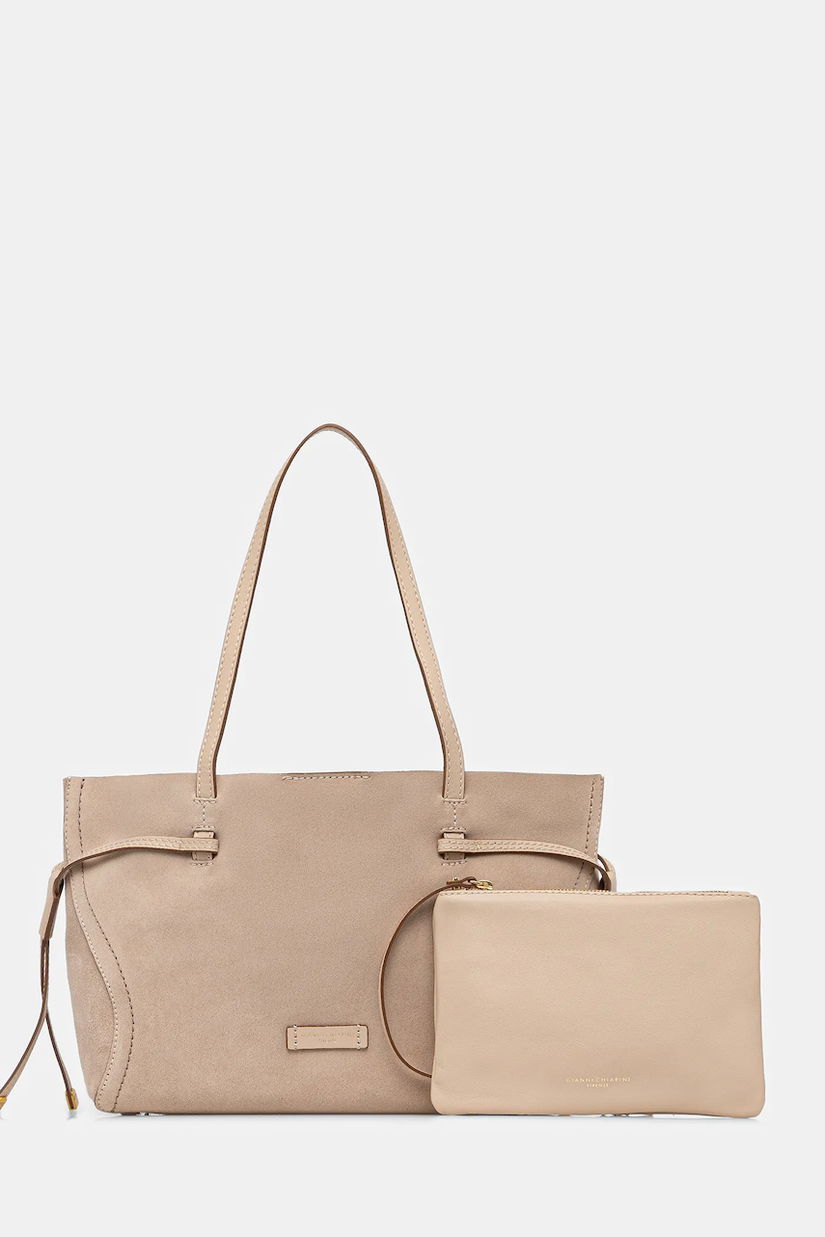 Gianni Chiarini geantă de mână din piele întoarsă VIOLETTE