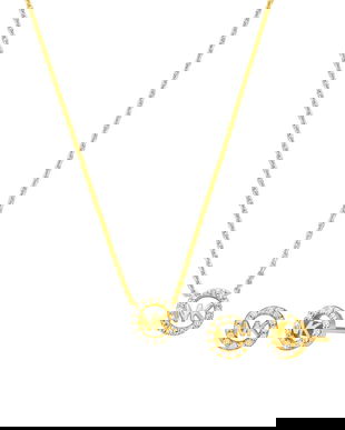 Michael Kors colier și cercei placați cu aur