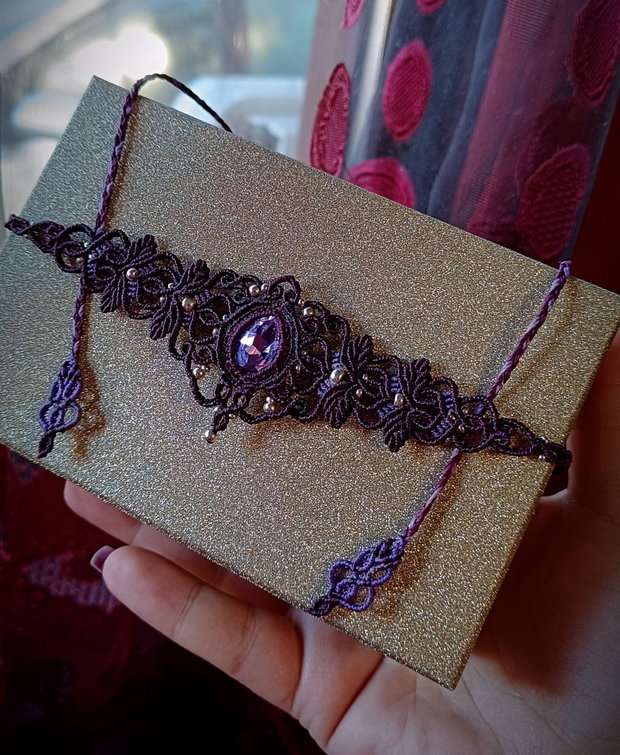 Colier choker cu frunze și cristal Swarovski