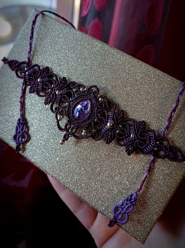 Colier choker cu frunze și cristal Swarovski