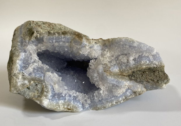 Agat Albastru Lace (Calcedonie) - Specimen piatra bruta