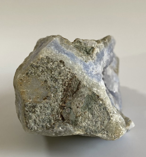 Agat Albastru Lace (Calcedonie) - Specimen piatra bruta