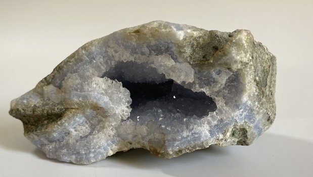 Agat Albastru Lace (Calcedonie) - Specimen piatra bruta