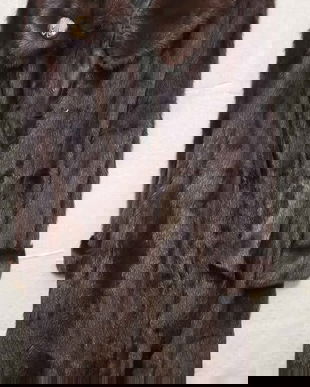 Haină blană naturală lungă