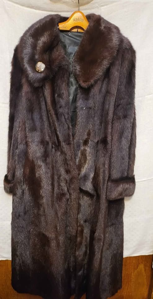 Haină blană naturală lungă