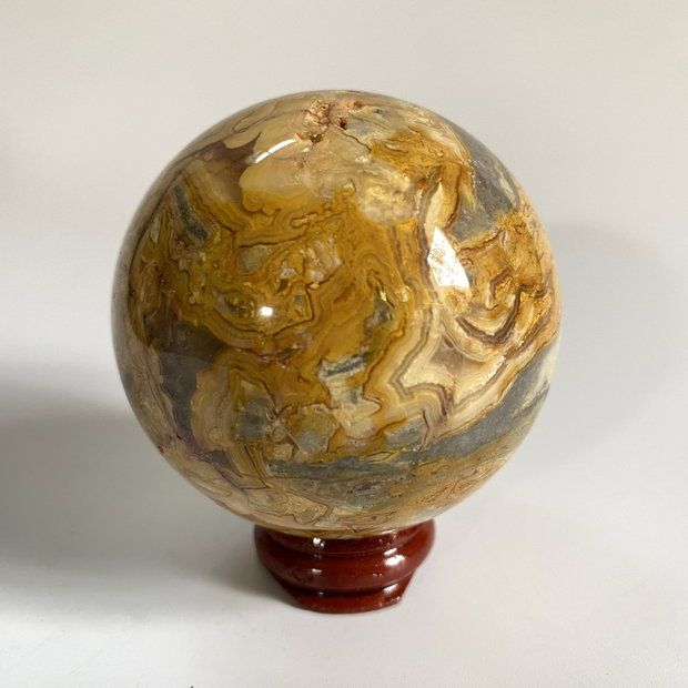 Agat Crazy Lace (Dantela) - Sfera din piatra semipretioasa