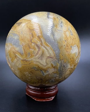 Agat Crazy Lace (Dantela) - Sfera din piatra semipretioasa
