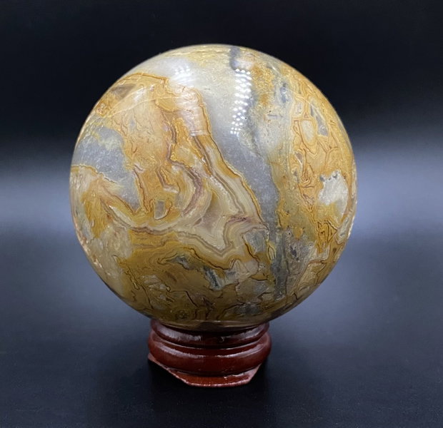 Agat Crazy Lace (Dantela) - Sfera din piatra semipretioasa