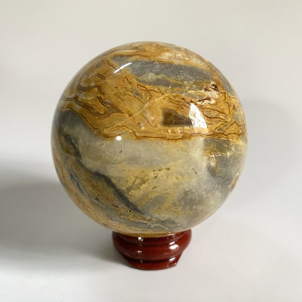 Agat Crazy Lace (Dantela) - Sfera din piatra semipretioasa