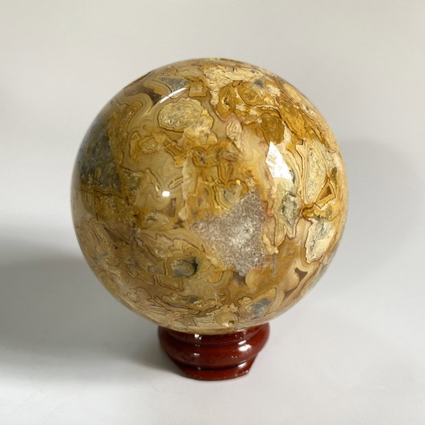 Agat Crazy Lace (Dantela) - Sfera din piatra semipretioasa