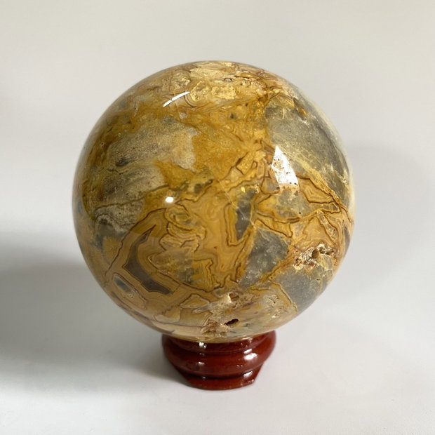 Agat Crazy Lace (Dantela) - Sfera din piatra semipretioasa