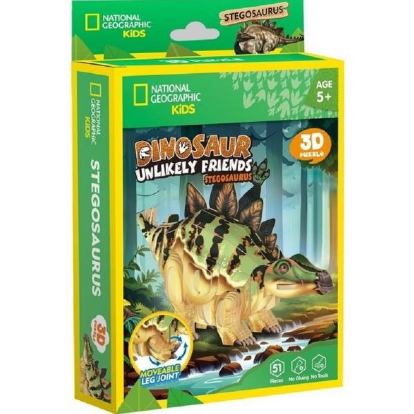 Puzzle 3D. Stegozaur