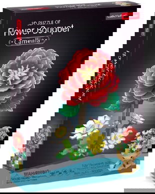 Puzzle 3D: Buchet de flori. Camelie
