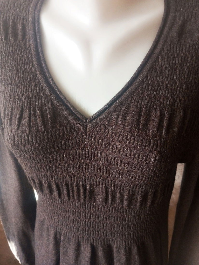 rochie tricot mix lana , kasmir , angora ,M