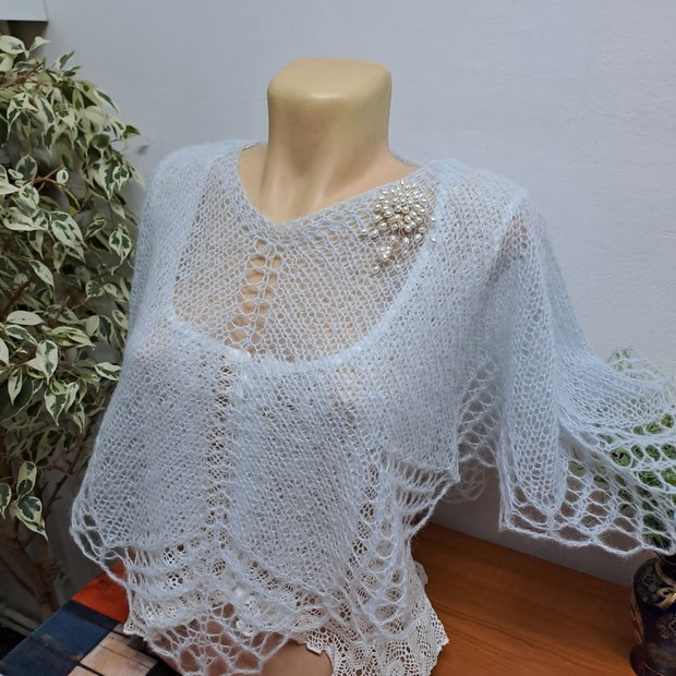 Capă/bolero bleu