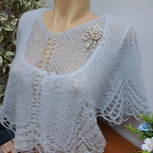 Capă/bolero bleu