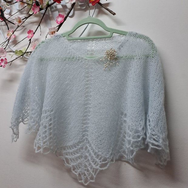 Capă/bolero bleu