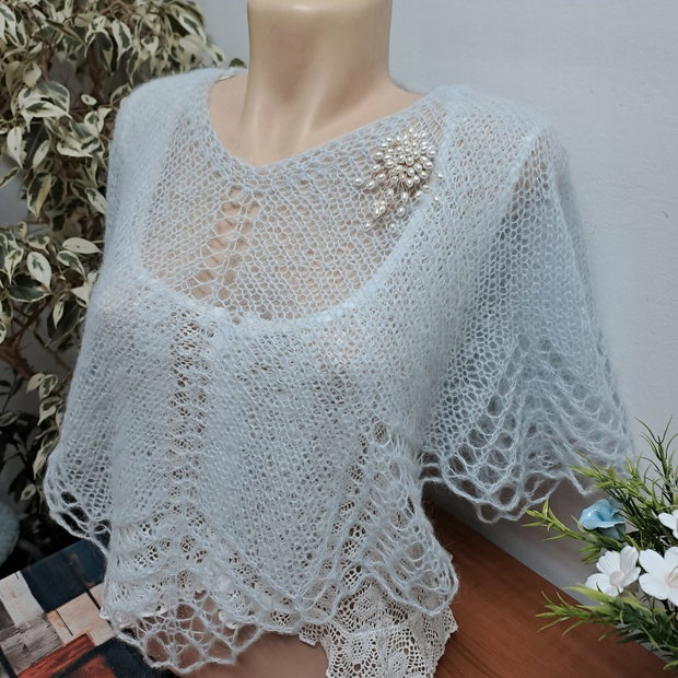 Capă/bolero bleu