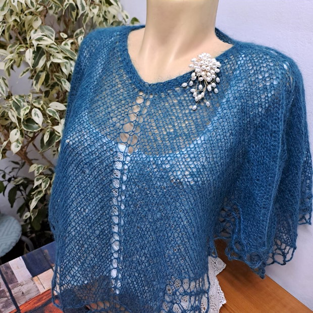 Capă/bolero turcoaz