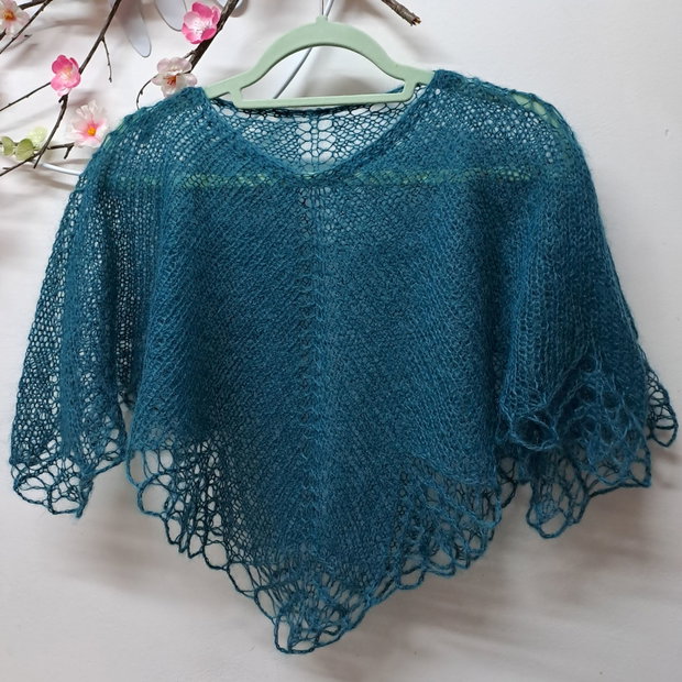 Capă/bolero turcoaz