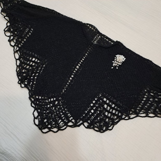 Capă/bolero negru