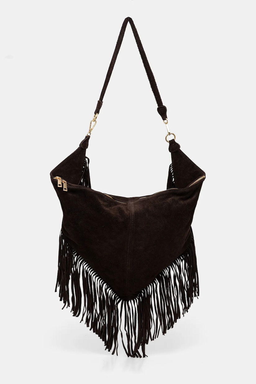 Answear.LAB geanta de mana din piele intoarsa