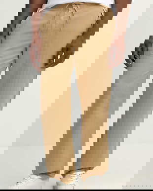 Frescobol Carioca pantaloni din amestec de in