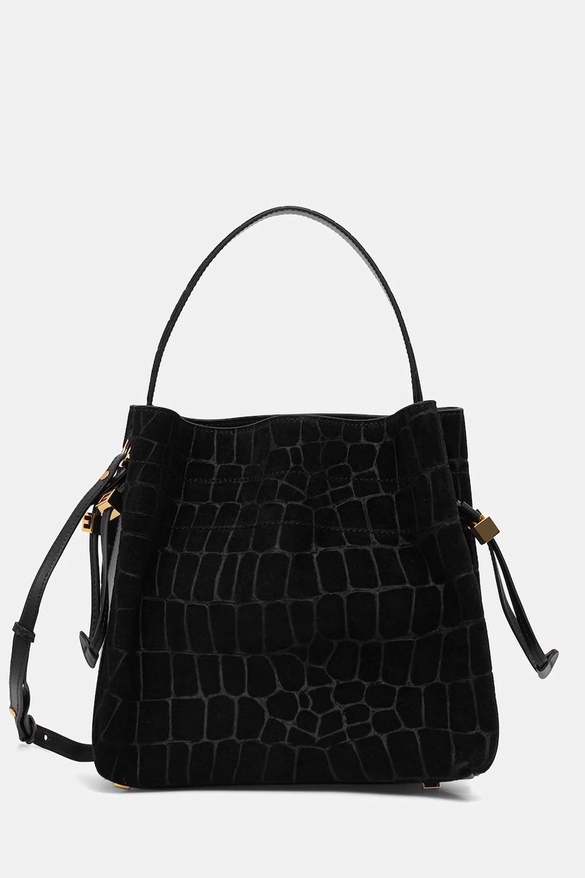 Elisabetta Franchi geantă de mână din piele întoarsă