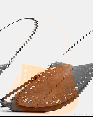 Gianni Chiarini geantă de mână din piele întoarsă HELENA ROUND