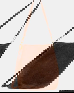 Answear.LAB geanta de mana din piele intoarsa