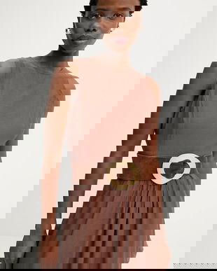 Answear Lab curea din piele intoarsa