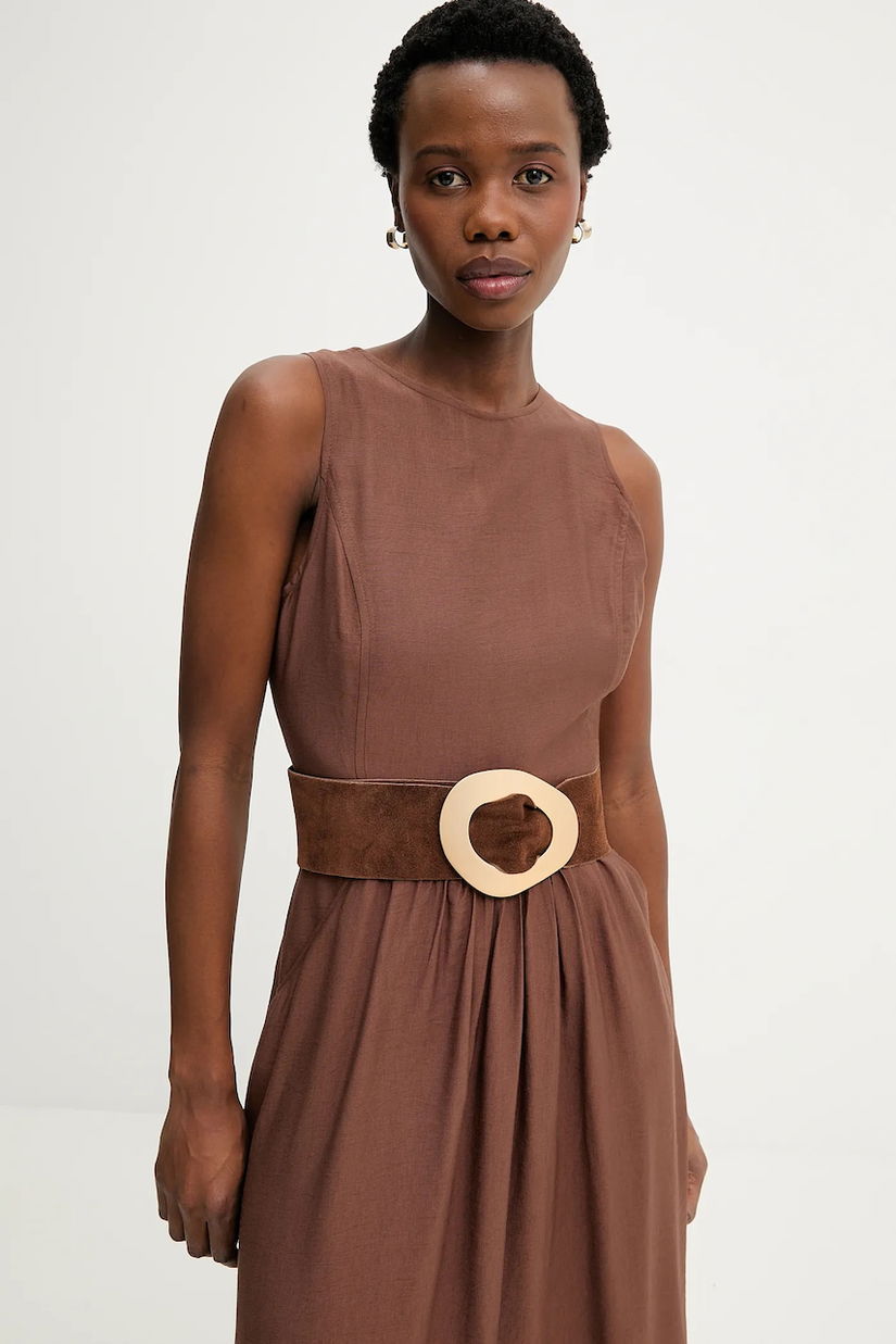 Answear Lab curea din piele intoarsa