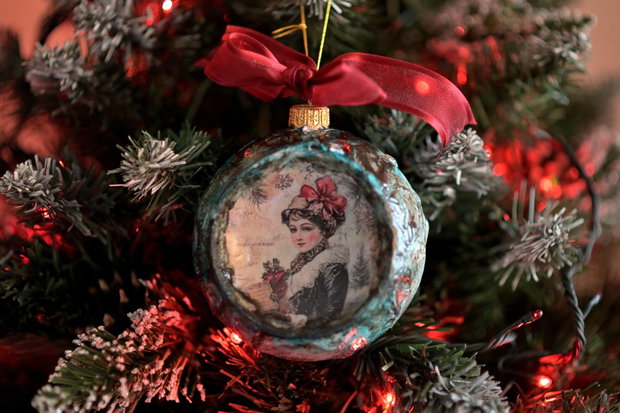 Glob concav : Vintage Christmas