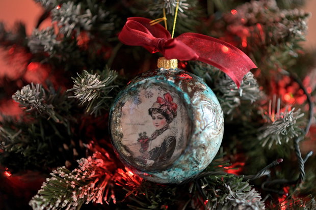 Glob concav : Vintage Christmas