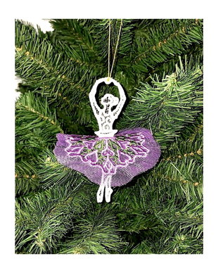 Balerina Decoratiune Suspendabila  Brodata