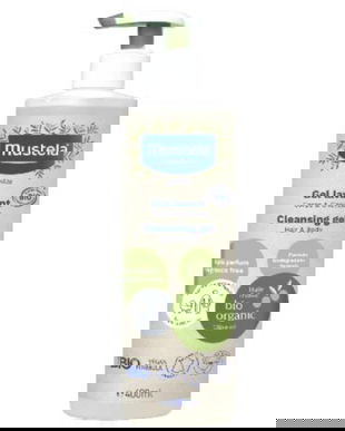 Gel de curatare pentru par si corp Mustela, certificat BIO, 400 ml