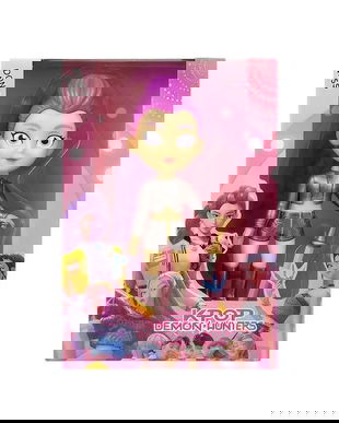 Figurină K-POP Demon Hunters, culori vibrante, design modern, set cu accesorii, 30x15cm