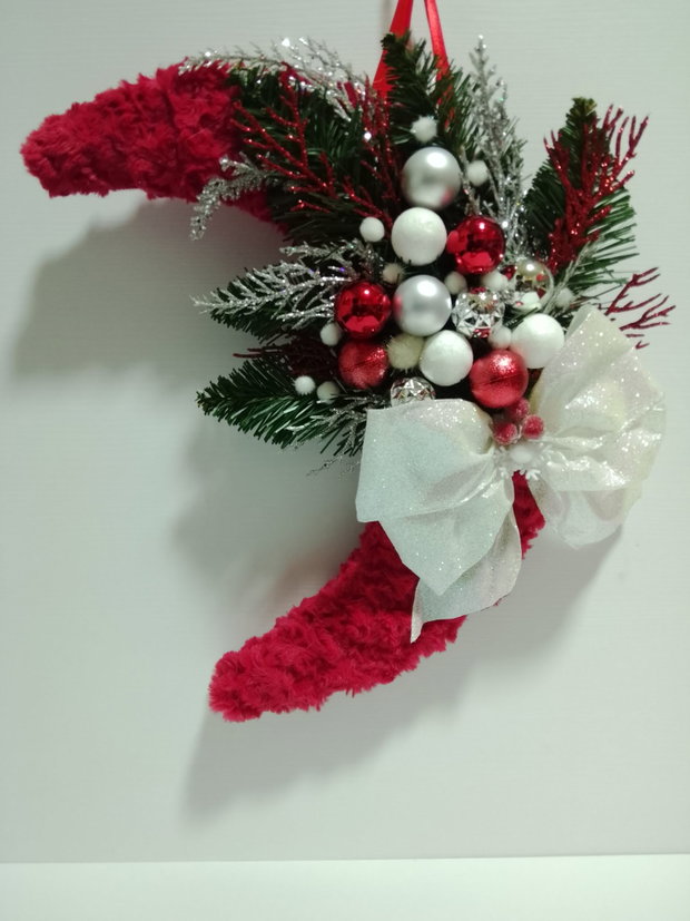 Winter Moon-Midnight Blue-White Frost-Red Shine