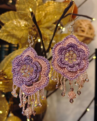 Cercei Boho cu cristale Swarovski