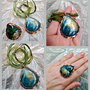 Set vintage labradorit & cupru