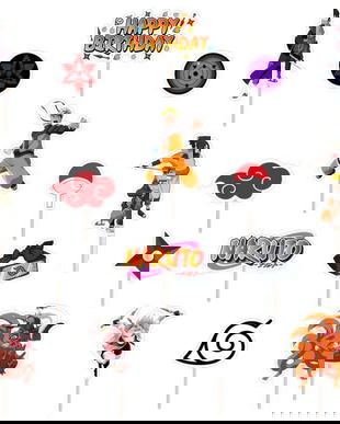 Set figurine tort/brioșe Naruto, Bita Decorations, Photo Paper Glossy