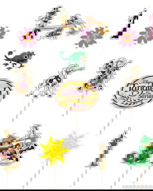 Set figurine tort/brioșe Rapunzel, Bita Decorations, Photo Paper Glossy