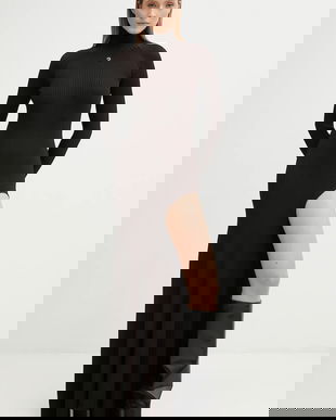 Coperni rochie Leg Cut-Out Rib Gown