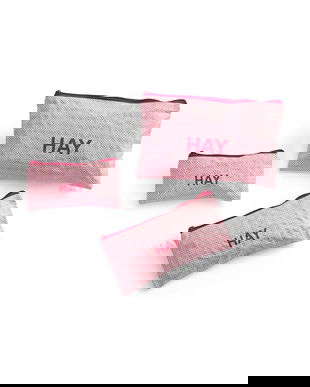 HAY set de borsete Candy Mono Wash Bag 3-pack