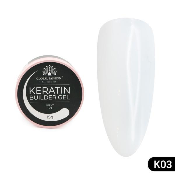 Gel pentru modelarea unghiilor 15 g, Keratin Builder Gel, K3
