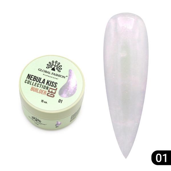 Gel pentru modelarea unghiilor 15 gr, Nebula Kiss Builder Gel 01