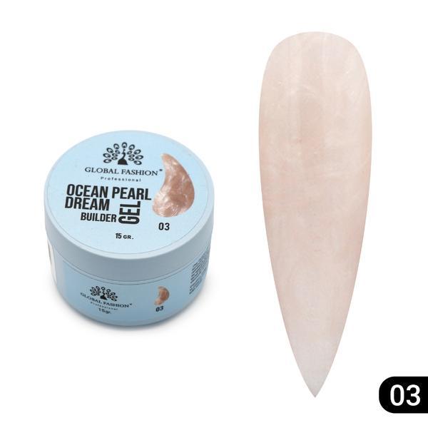 Gel pentru modelarea unghiilor 15 gr, Ocean Pearl Dream Builder Gel 03