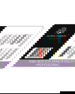 Tipsuri reutilizabile din plastic cu marcaj Global Fashion, 12 tipuri, 144 bucăți, colorate